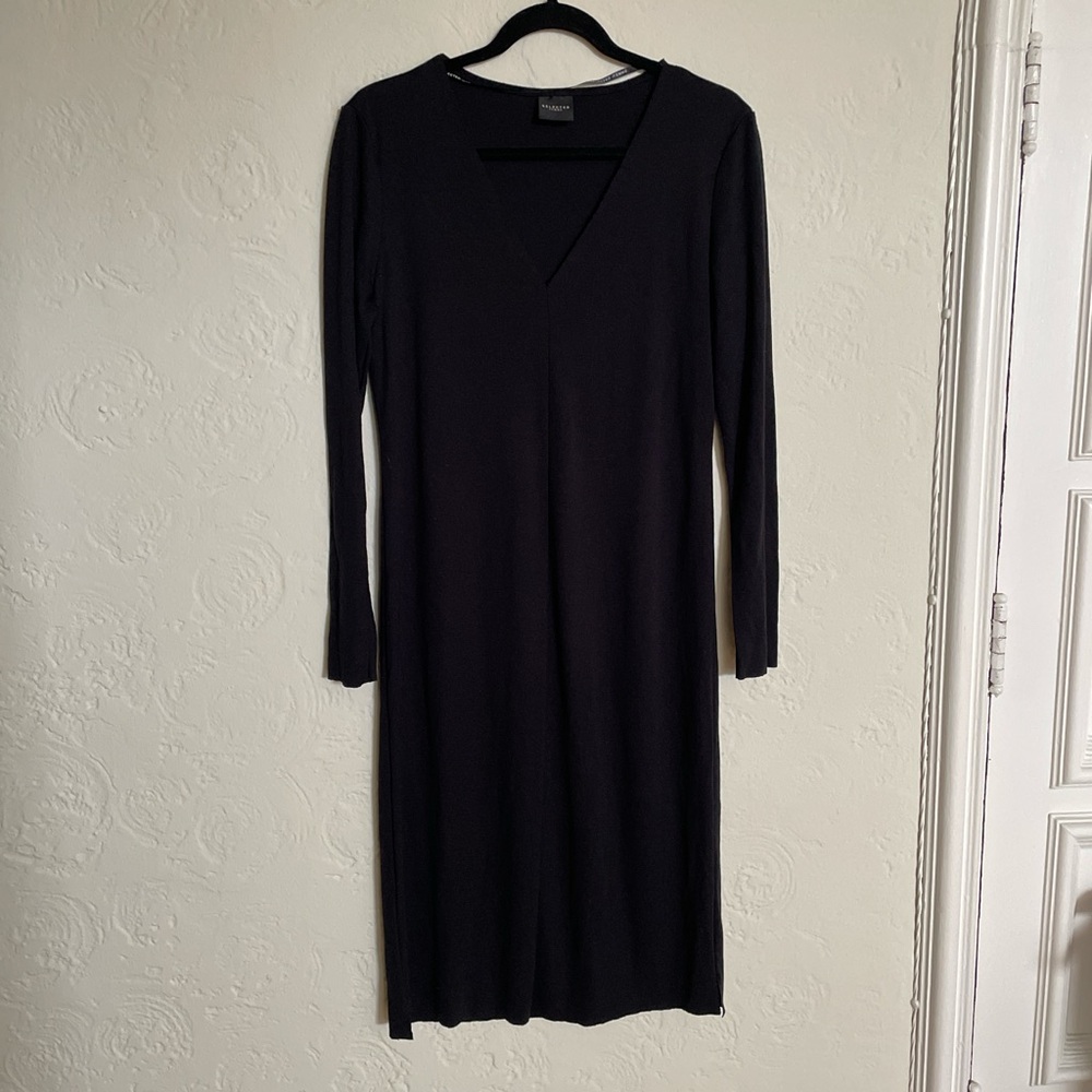 Elegant Black Long Sleeve Dress